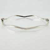 Pulso Aro Liso Ondulado 2.85gr / 18cm / 2mm Oro Blanco +4 18K ©