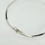 Pulso Aro Liso Ondulado 2.85gr / 18cm / 2mm Oro Blanco +4 18K ©