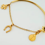 Pulso Charms 1.95gr / 12cm / 1.4mm Oro Amarillo +4 18K ©
