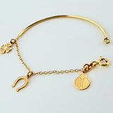 Pulso Charms 1.95gr / 12cm / 1.4mm Oro Amarillo +4 18K ©