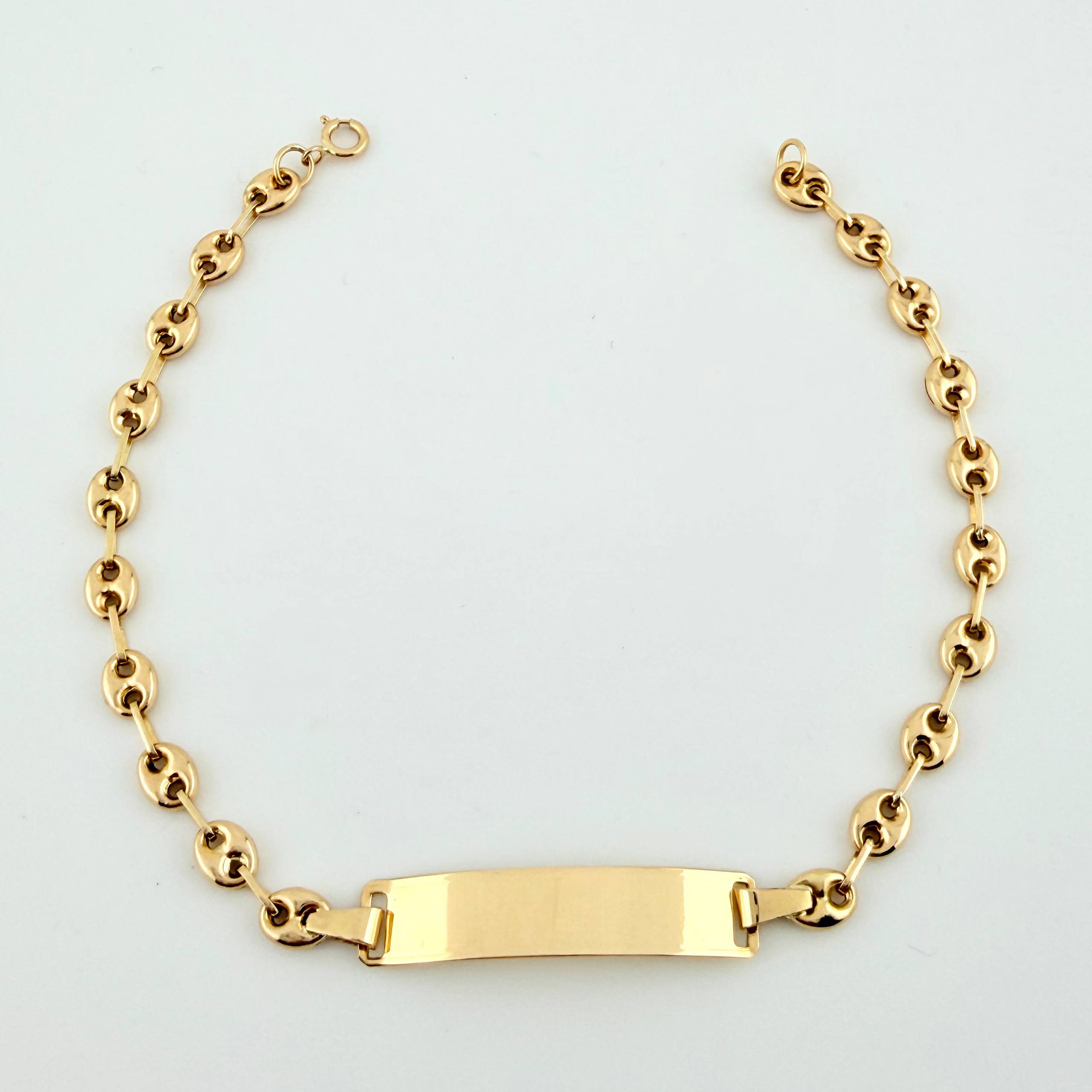 Pulso GC Placa Rectangular 2.65gr / 18cm / 4mm Oro Amarillo 18K *