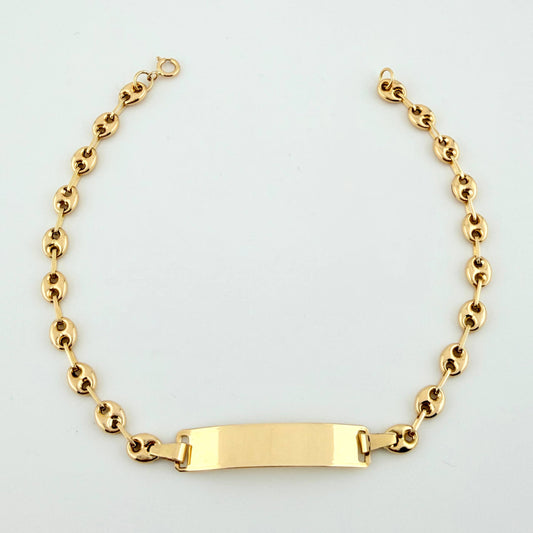 Pulso GC Placa Rectangular 2.7gr / 18cm / 4mm Oro Amarillo 18K ©