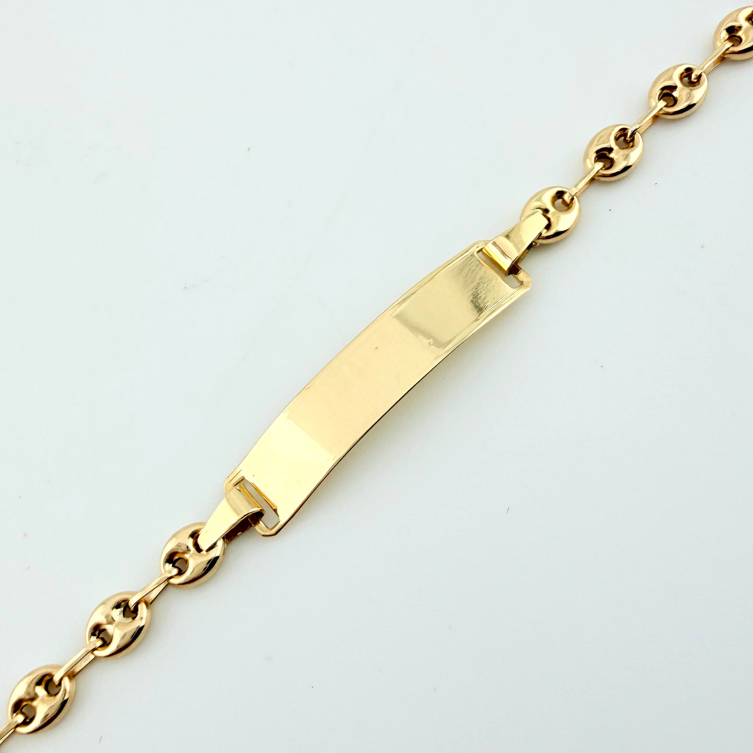 Pulso GC Placa Rectangular 2.65gr / 18cm / 4mm Oro Amarillo 18K *