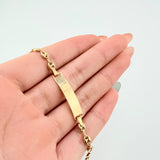 Pulso GC Placa Rectangular 2.65gr / 18cm / 4mm Oro Amarillo 18K *