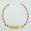 Pulso GC Placa Rectangular 2.65gr / 18cm / 4mm Tres Oros 18K ©