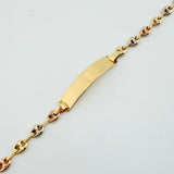 Pulso GC Placa Rectangular 2.65gr / 18cm / 4mm Tres Oros 18K ©