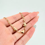 Pulso GC Trio Corazones 2.5gr / 18.5cm / 3.1mm Oro Amarillo 18K ©