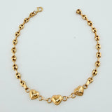 Pulso GC Trio Corazon 2.1gr / 16.5cm / 3.1mm Oro Amarillo 18K *