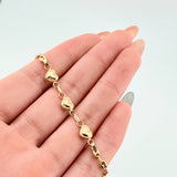 Pulso GC Trio Corazon 2.1gr / 16.5cm / 3.1mm Oro Amarillo 18K *