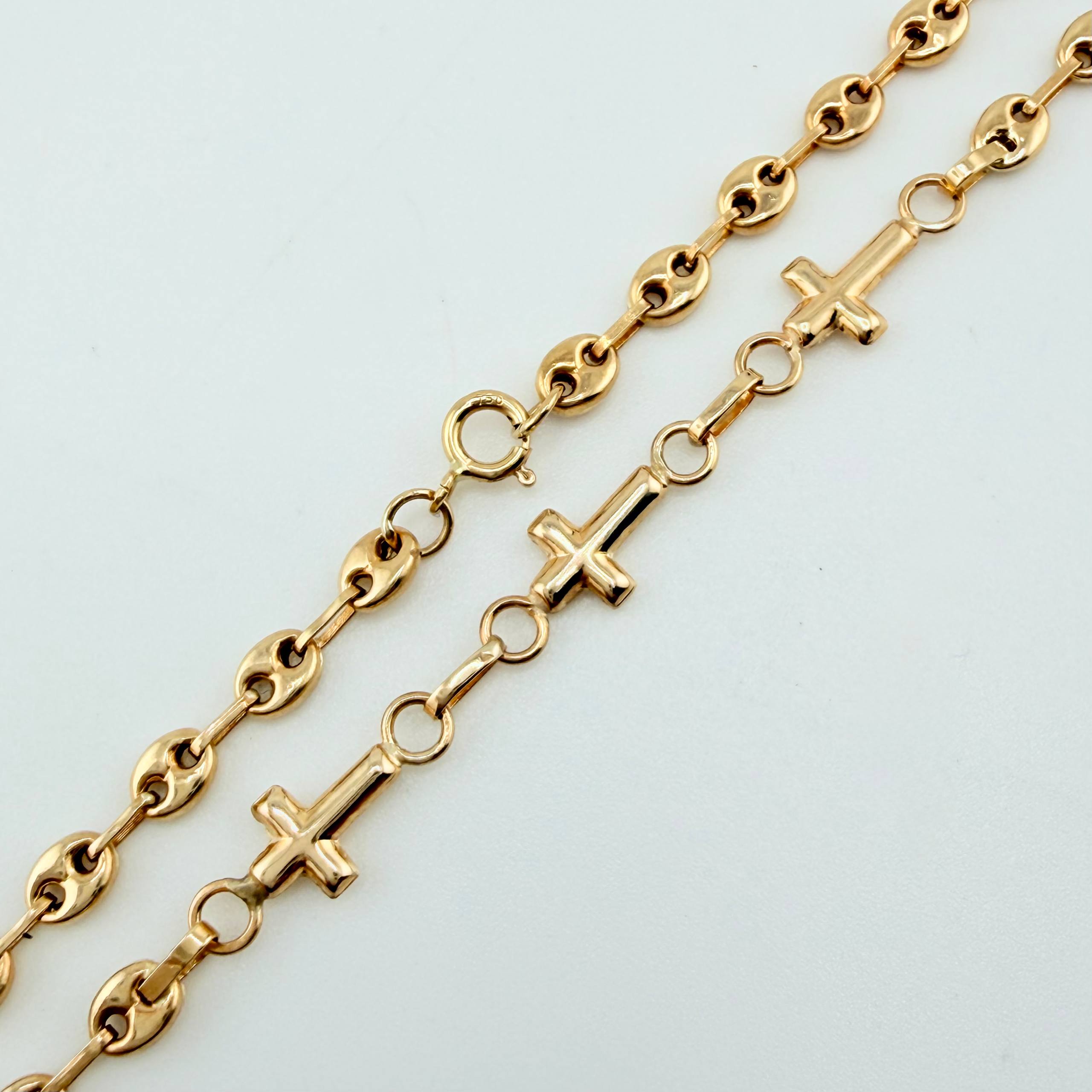 Pulso GC Trio Cruces 2.05gr / 18cm / 3.1mm Oro Amarillo 18K *