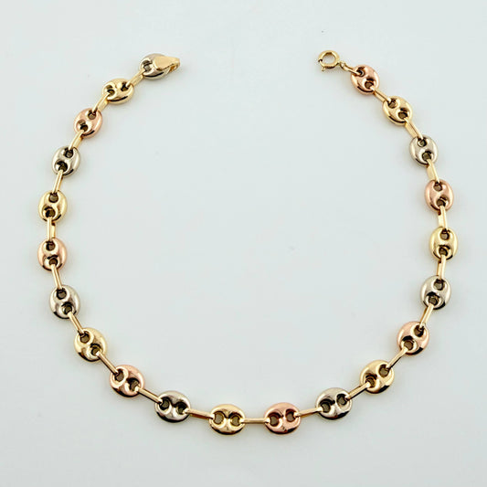 Pulso GC 3.55gr / 21cm / 4.7mm Tres Oros 18K ©