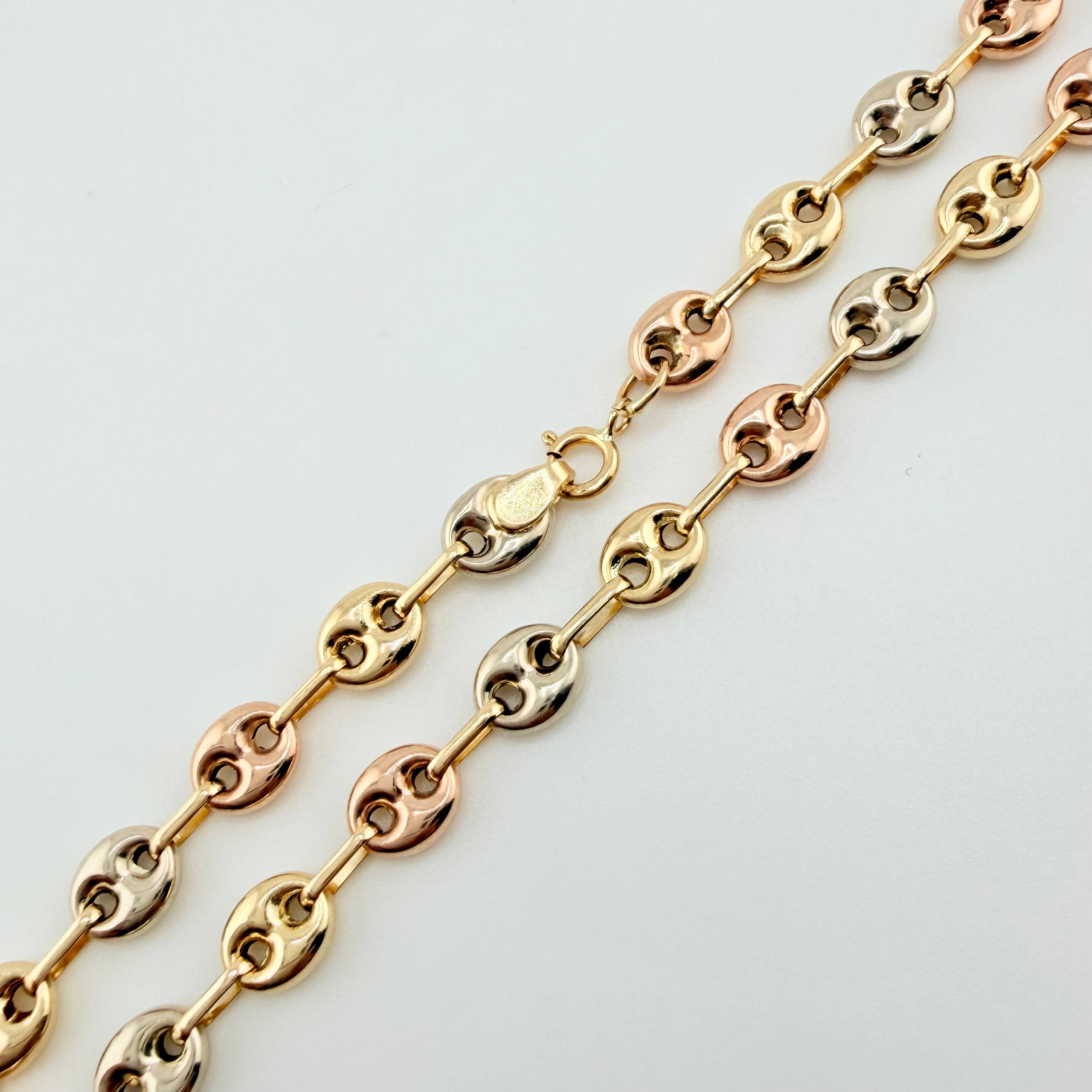 Pulso GC 2.45gr / 20cm / 4mm Tres Oro 18K *