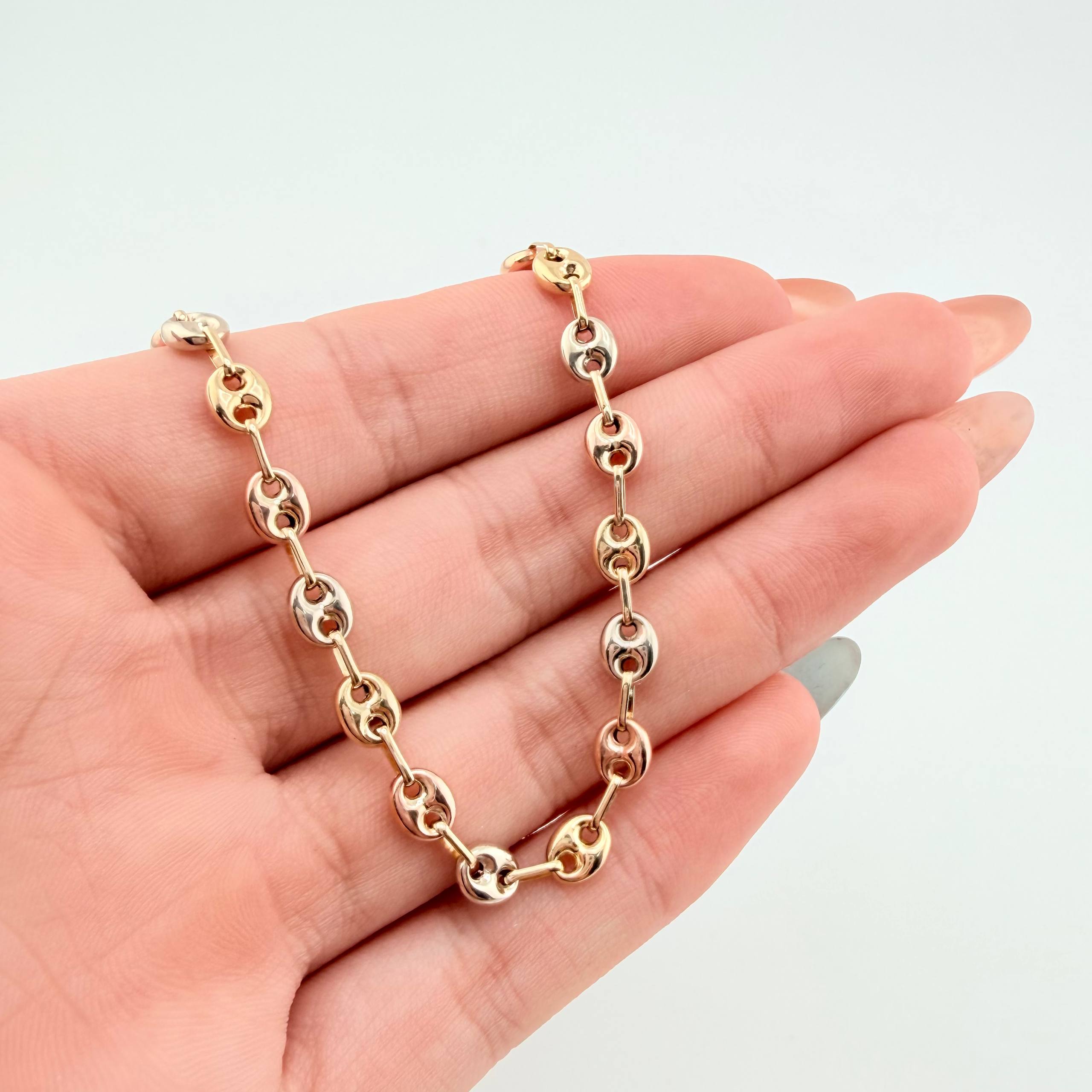 Pulso GC 2.45gr / 20cm / 4mm Tres Oro 18K *