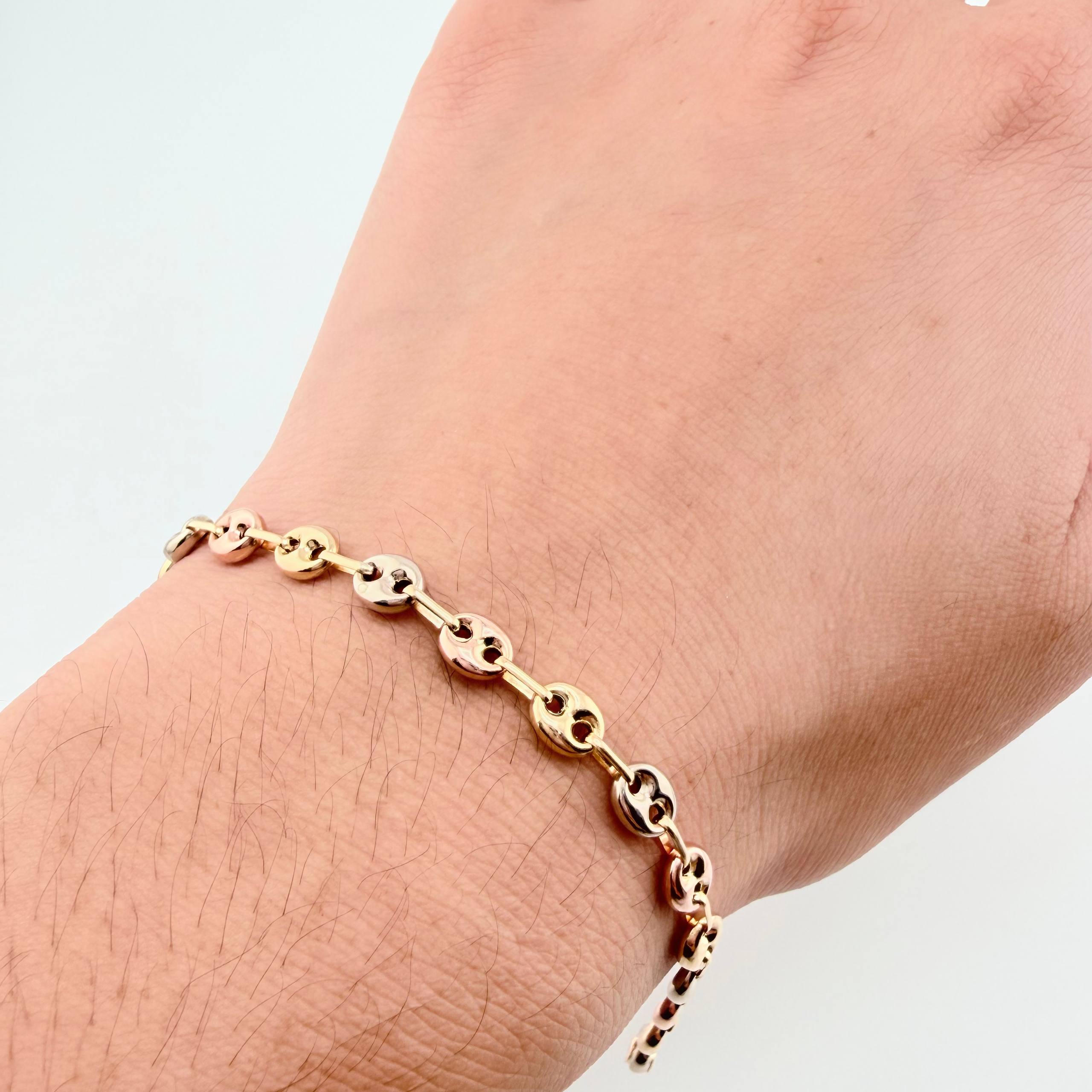 Pulso GC 2.45gr / 20cm / 4mm Tres Oro 18K *
