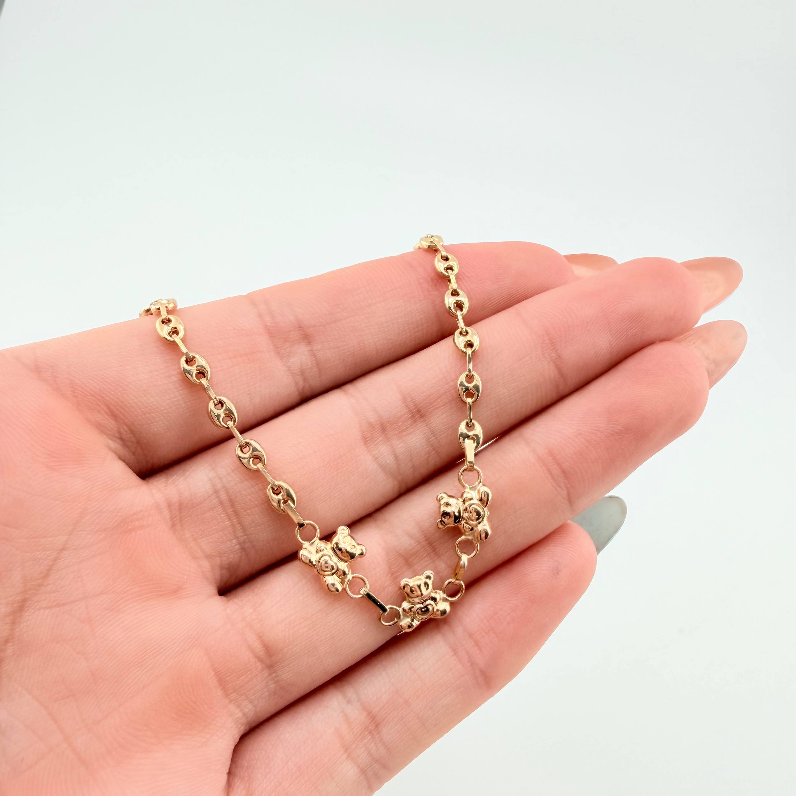 Pulso GC Trio Osos 2.3gr / 17cm / 3.1mm Oro Amarillo 18K ©