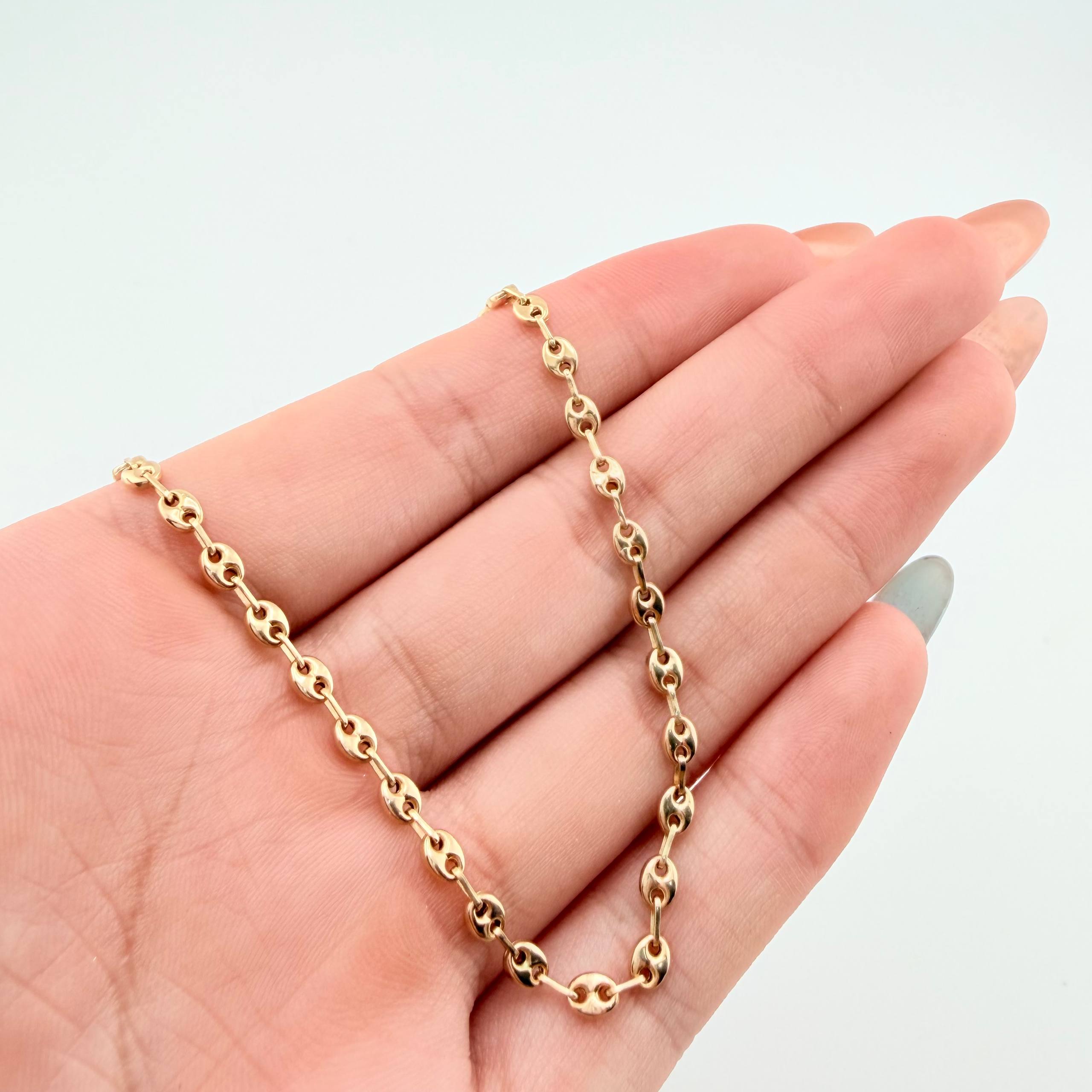Tobillera GC 2.6gr / 24cm / 3.1mm Oro Amarillo 18K ©