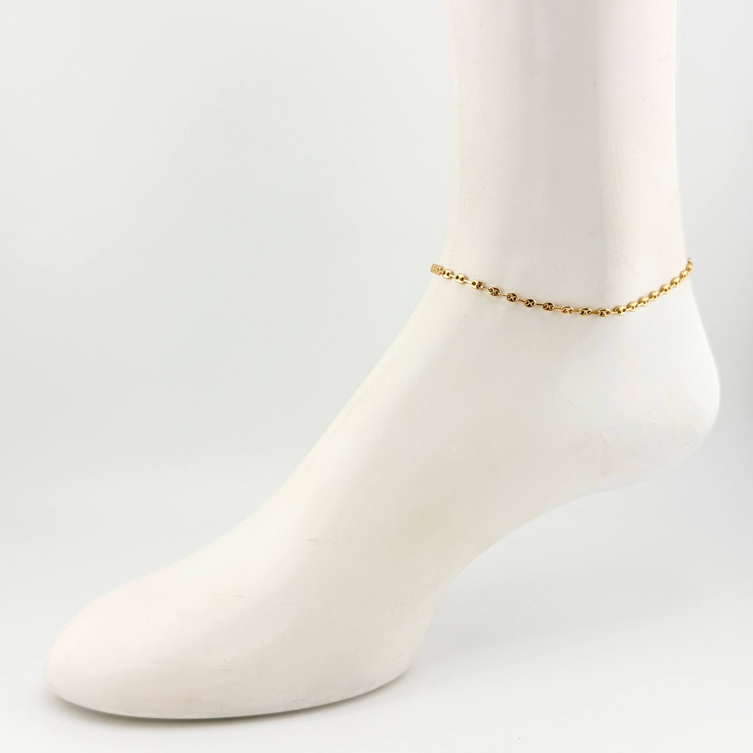 Tobillera GC 2.6gr / 24cm / 3.1mm Oro Amarillo 18K ©