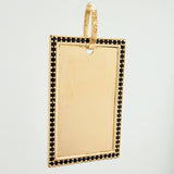 Dije Placa 9.35gr / 4.7cm / Oro Amarillo 18K