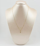 Set Cadena y Dije Veneciana + Cruz Lisa 1.35gr / 45cm / 0.5mm Oro Amarillo 18K (Oferta)