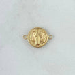 Herraje San Benito 0.85gr / 2cm / Mate-Liso-Circular Oro Amarillo 18K *