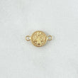 Herraje San Benito 0.4gr / 1cm-Mate-Liso-Circular Oro Amarillo 18K ©