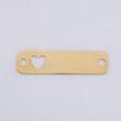 Herraje Placa Corazón 0.7 g / 2.8 cm Oro Amarillo 18K