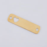 Herraje Placa Corazón 0.75 g / 2.8 cm Oro Amarillo 18K