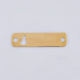 Herraje Placa Gato 0.8 g / 2.8 cm Oro Amarillo 18K
