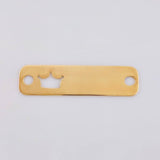 Herraje Placa Corona 0.75 g / 2.8 cm Oro Amarillo 18K