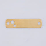 Herraje Placa Estrellas 0.75 g / 2.8 cm Oro Amarillo 18K