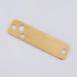 Herraje Placa Estrellas 0.8 g / 2.8 cm Oro Amarillo 18K