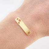 Herraje Placa Estrellas 0.75 g / 2.8 cm Oro Amarillo 18K