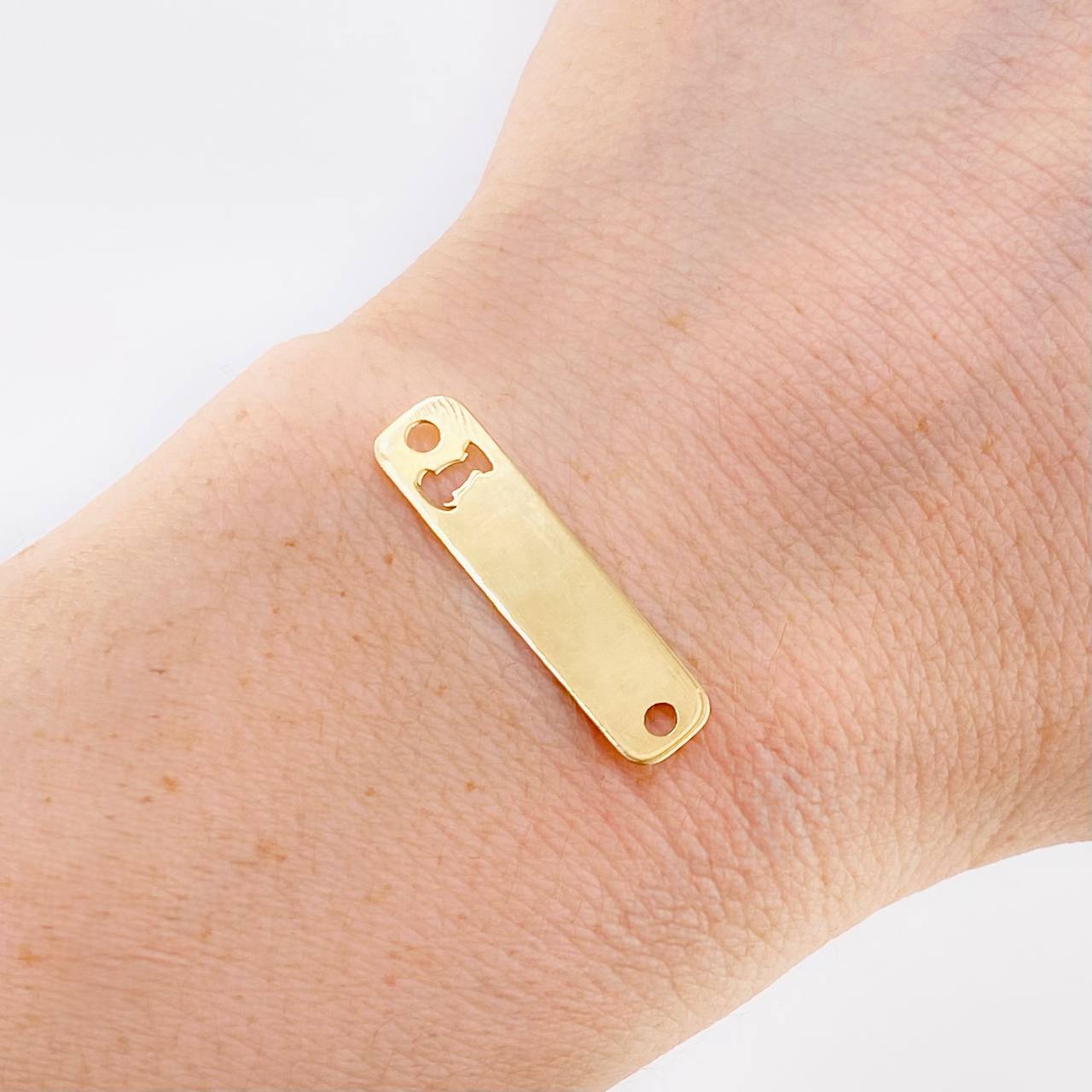 Herraje Placa Perro 0.8 g / 2.8 cm Oro Amarillo 18K