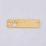 Herraje Placa Corona 0.75 g / 2.8 cm Oro Amarillo 18K