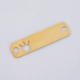 Herraje Placa Corona 0.75 g / 2.8 cm Oro Amarillo 18K