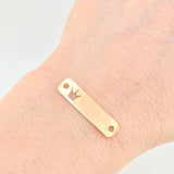 Herraje Placa Corona 0.7 g / 2.8 cm Oro Amarillo 18K