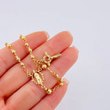 Rosario Virgen Guadalupe Diamantado 7.25 g / 50 cm / 3 mm - 4 mm Oro Amarillo 18K