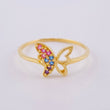 Anillo Mariposa 1 g / T4 1/2 Oro Amarillo 18K