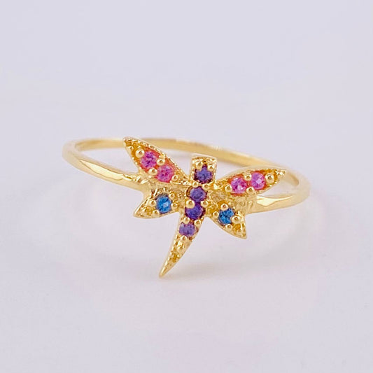 Anillo Libelula 0.95 g / T4 1/2 Oro Amarillo 18K