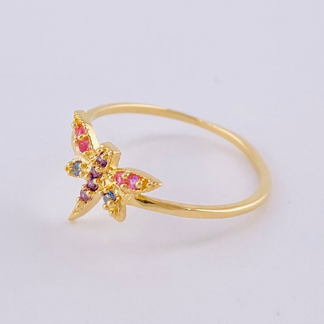 Anillo Libelula 0.95 g / T4 1/2 Oro Amarillo 18K