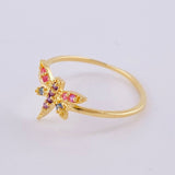 Anillo Libelula 0.95 g / T4 1/2 Oro Amarillo 18K