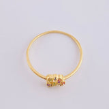 Anillo Destellos Corazón 0.95 g / T8 1/2 Oro Amarillo 18K