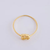 Anillo Destellos Corazón 0.9 g / T7 1/4 Oro Amarillo 18K