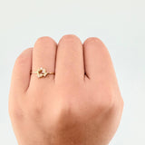 Anillo Destellos Corazón 0.95 g / T6 1/2 Oro Amarillo 18K