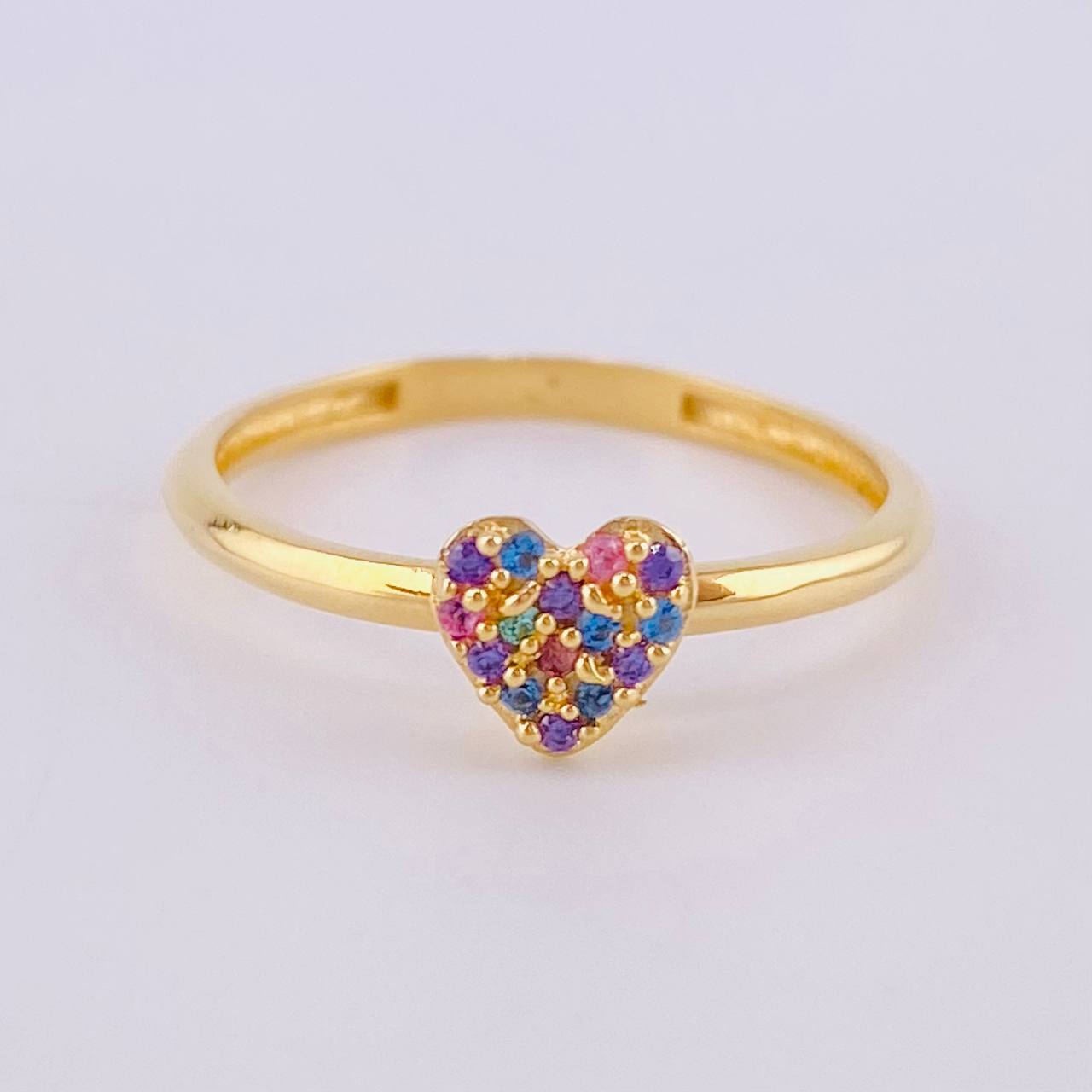 Anillo Corazón Tupido 1.35 g / T5 1/4 Oro Amarillo 18K