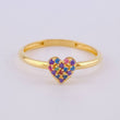 Anillo Corazón Tupido 1.35 g / T5 1/4 Oro Amarillo 18K