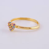 Anillo Corazón Tupido 1.35 g / T5 1/4 Oro Amarillo 18K