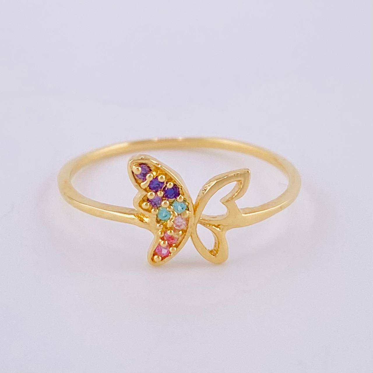Anillo Mariposa 1.05 g / T5 1/2 Oro Amarillo 18K