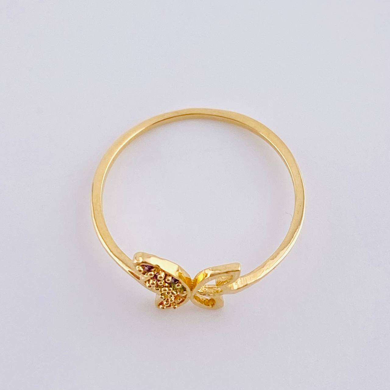 Anillo Mariposa 1 g / T7 Oro Amarillo 18K