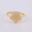 Anillo Estrella En Flor 2 g / T6 Oro Amarillo 18K